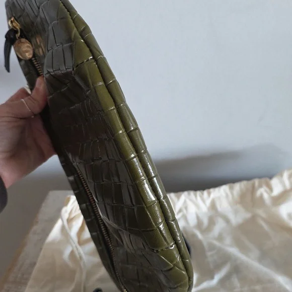 Clare V. Grande Fanny Pack In Army Leather Embossed - Picture 7 of 16